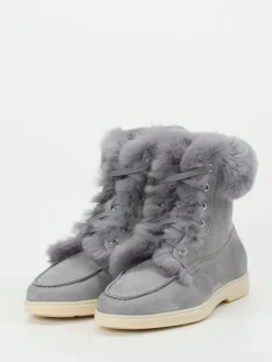 Damen Santoni – Stiefelette aus Nubukleder in