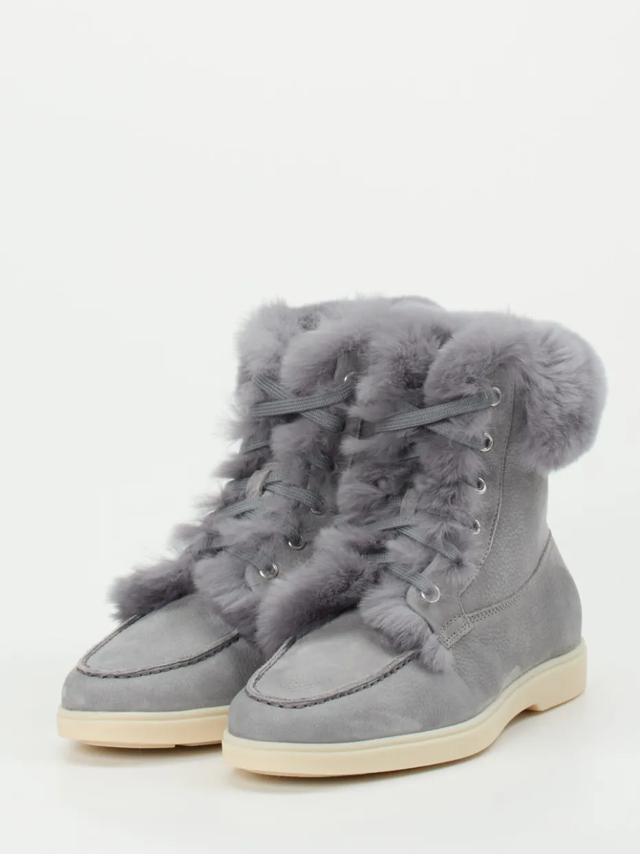 Damen Santoni – Stiefelette aus Nubukleder in