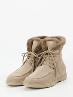 Damen Santoni – Stiefelette aus Veloursleder