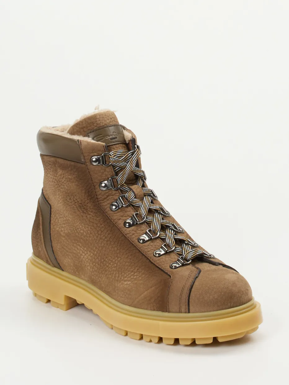 – Stiefeletten aus Nubukleder in*Santoni Best