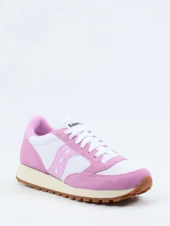 Damen Saucony – Retro-Runner aus Veloursleder Pastellrosa