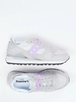 – Retro-Sneaker aus Textil und Veloursleder hell*Saucony Outlet