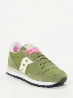Damen Saucony – Retro-Sneaker aus Veloursleder und Textil olive