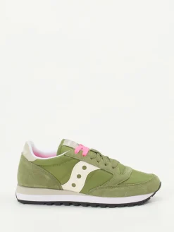 Damen Saucony – Retro-Sneaker aus Veloursleder und Textil olive