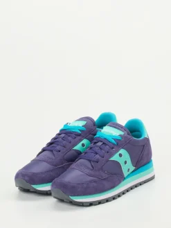 Damen Saucony – Retro-Sneaker aus Veloursleder und Textil Violett