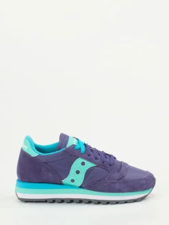 Damen Saucony – Retro-Sneaker aus Veloursleder und Textil Violett
