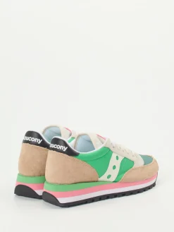 Damen Saucony – Retro-Sneaker aus Textil und Veloursleder