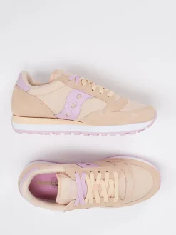 – Retro-Sneaker aus Veloursleder Pfirsich*Saucony New