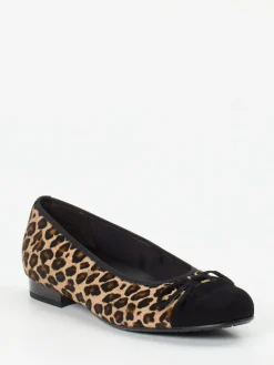 – Ballerinas aus Fellimitat mit Veloursleder*Semler Clearance