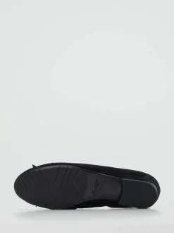 – Ballerinas aus Veloursleder in Dunkel*Semler New