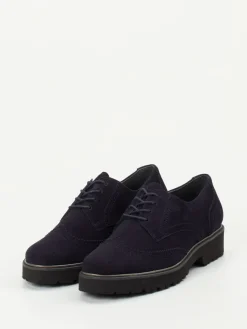 Damen Semler – Brogues aus Veloursleder in Dunkel