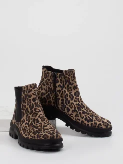 – Chelsea Boots aus geprägtem Leder sand*Semler Best