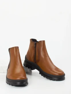 Damen Semler – Chelsea-Stiefelette aus Kalbleder cognac