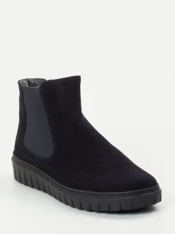 – Chelsea-Stiefelette aus Veloursleder dunkel*Semler New