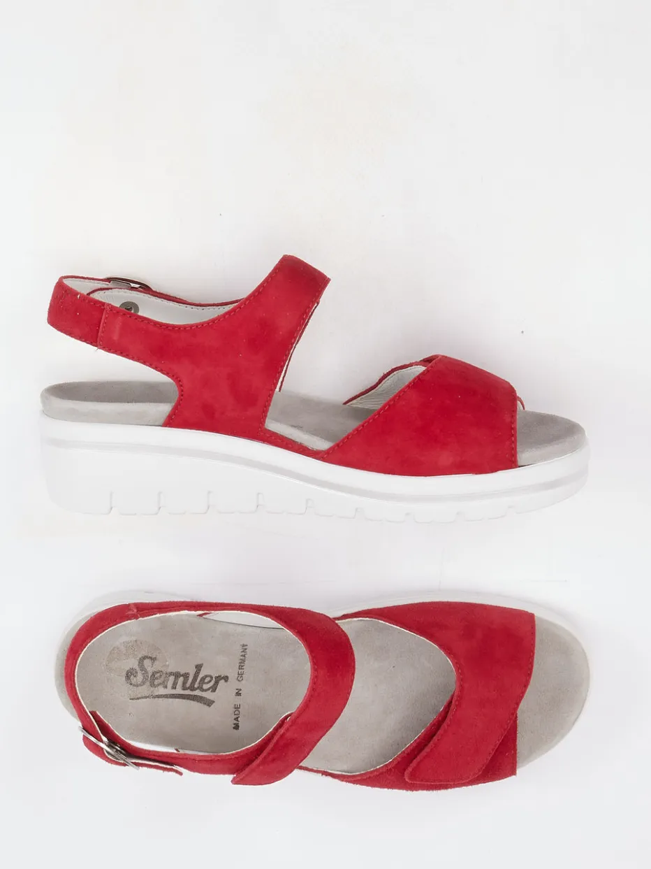 – Keilsandalette aus Veloursleder*Semler Discount