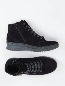 – Keilsohlen-Boots aus Veloursleder*Semler Sale