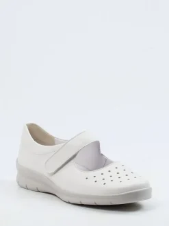 – Klettballerinas aus Kalbleder in Offwhite*Semler Discount