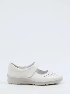 – Klettballerinas aus Kalbleder in Offwhite*Semler Discount