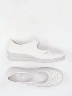 – Klettballerinas aus Kalbleder in Offwhite*Semler Discount