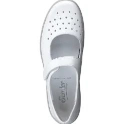 – Klettballerinas aus Kalbleder in Offwhite*Semler Discount