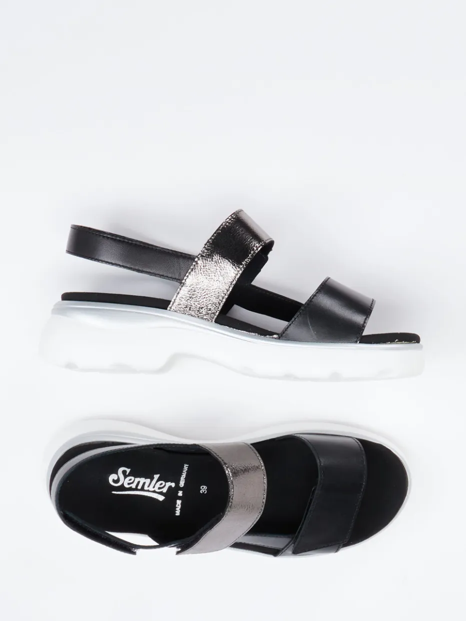 – Klettsandale aus Kalbleder*Semler Discount