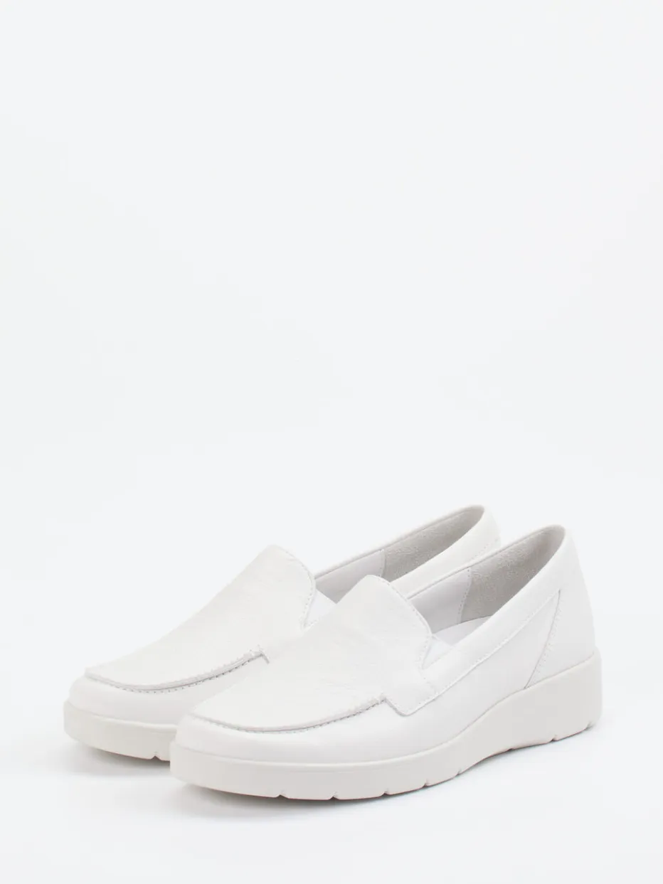 Damen Semler – Komfort-Loafer aus Kalbleder Offwhite