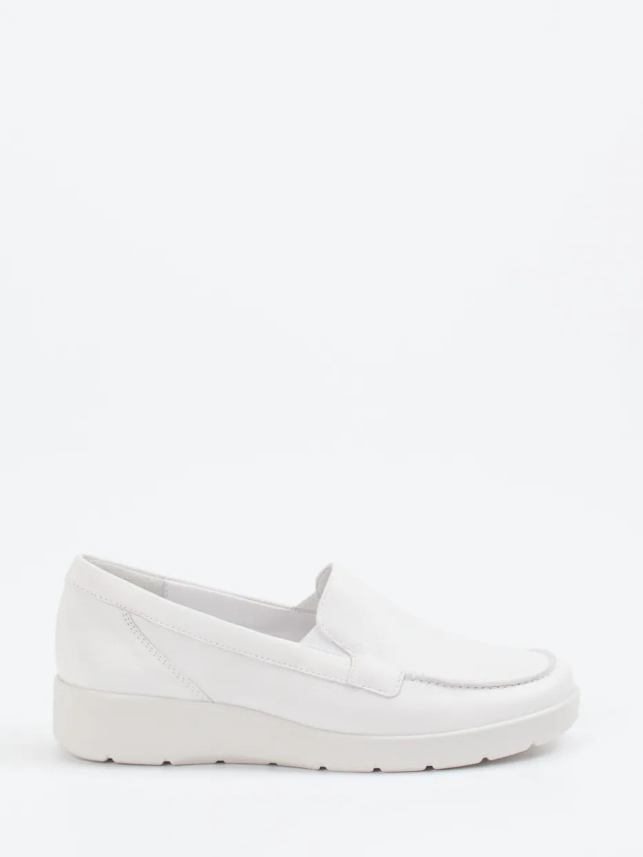 Damen Semler – Komfort-Loafer aus Kalbleder Offwhite
