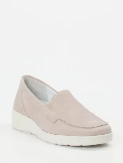 – Komfort-Loafer aus Nubukleder Rosé-*Semler New