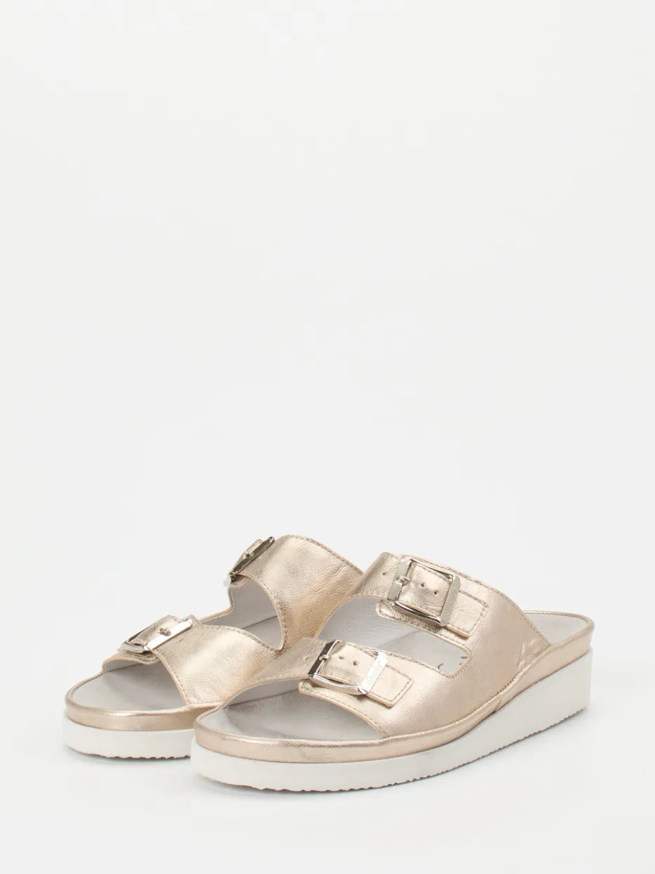 Damen Semler – Komfort-Pantolette aus Metallicleder