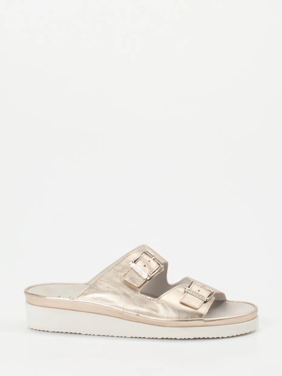 Damen Semler – Komfort-Pantolette aus Metallicleder