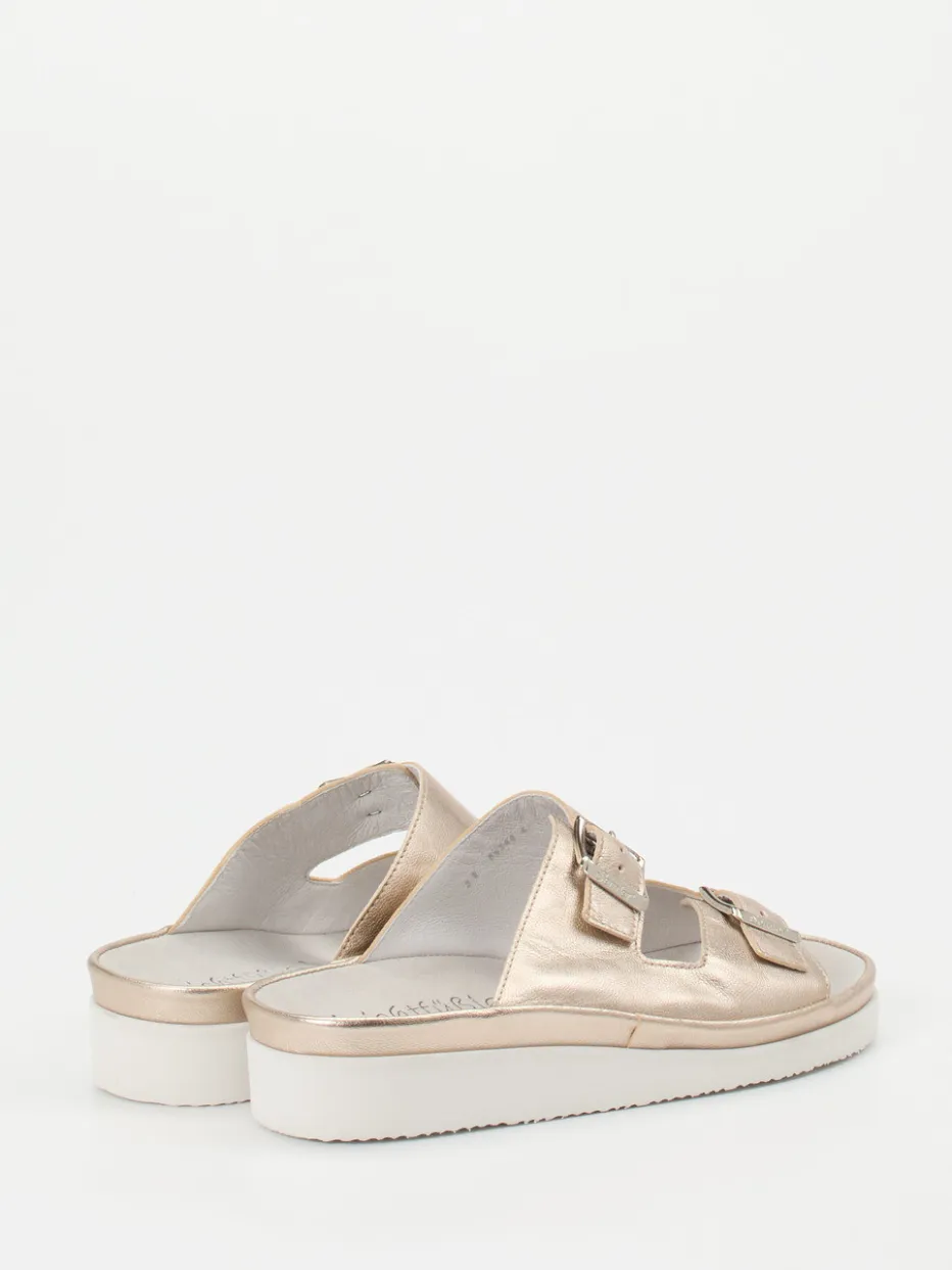 Damen Semler – Komfort-Pantolette aus Metallicleder