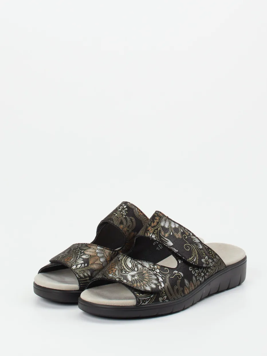 Damen Semler – Komfort-Pantolette aus geprägtem Leder