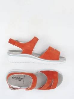 – Komfortsandale aus Veloursleder*Semler Best