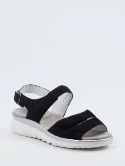 – Komfortsandale aus Veloursleder*Semler Clearance