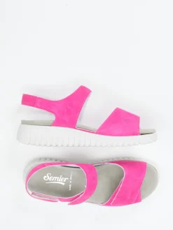 – Komfortsandale aus Veloursleder*Semler New