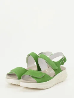 Damen Semler – Komfortsandale aus Veloursleder apfel