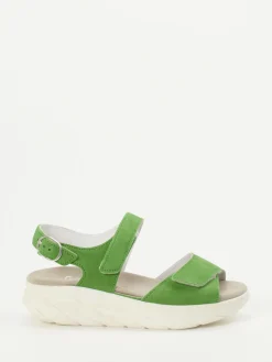 Damen Semler – Komfortsandale aus Veloursleder apfel