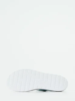 Damen Semler – Komfortsandale aus geprägtem Leder türkis