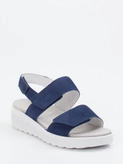 Damen Semler – Komfortsandale aus Veloursleder marine