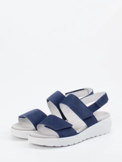 Damen Semler – Komfortsandale aus Veloursleder marine