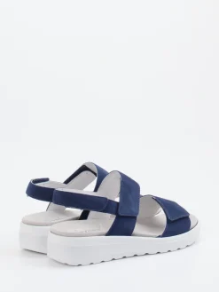 Damen Semler – Komfortsandale aus Veloursleder marine