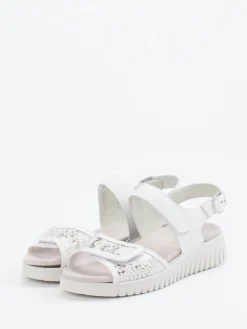 Damen Semler – Komfortsandale aus Kalbleder mit Metallic-Finish