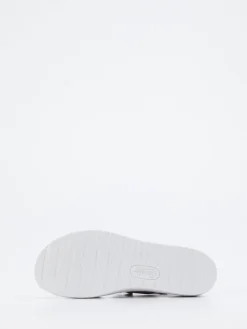 – Komfortsandale aus Kalbleder Metallic-Taupe*Semler Online