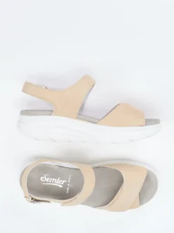 Damen Semler – Komfortsandale aus Veloursleder