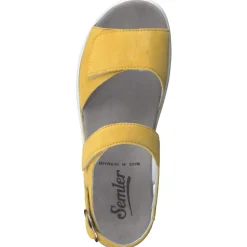 – Komfort-Sandale aus Veloursleder*Semler Hot