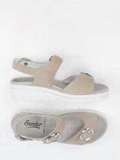 Damen Semler – Komfort-Sandale aus Veloursleder