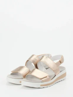 – Komfortsandale aus Metallicleder*Semler Sale