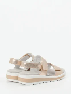 – Komfortsandale aus Metallicleder*Semler Sale