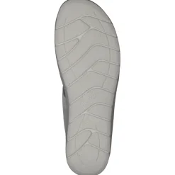 – Komfortsandale aus Metallicleder silberweiß*Semler Outlet