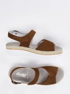 Damen Semler – Komfort-Sandale aus Veloursleder